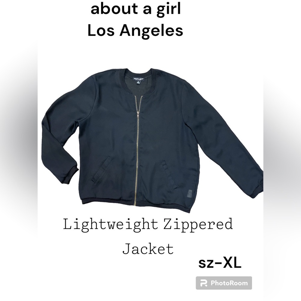 about a girl Los Angeles Lightweight Zippered Jacket